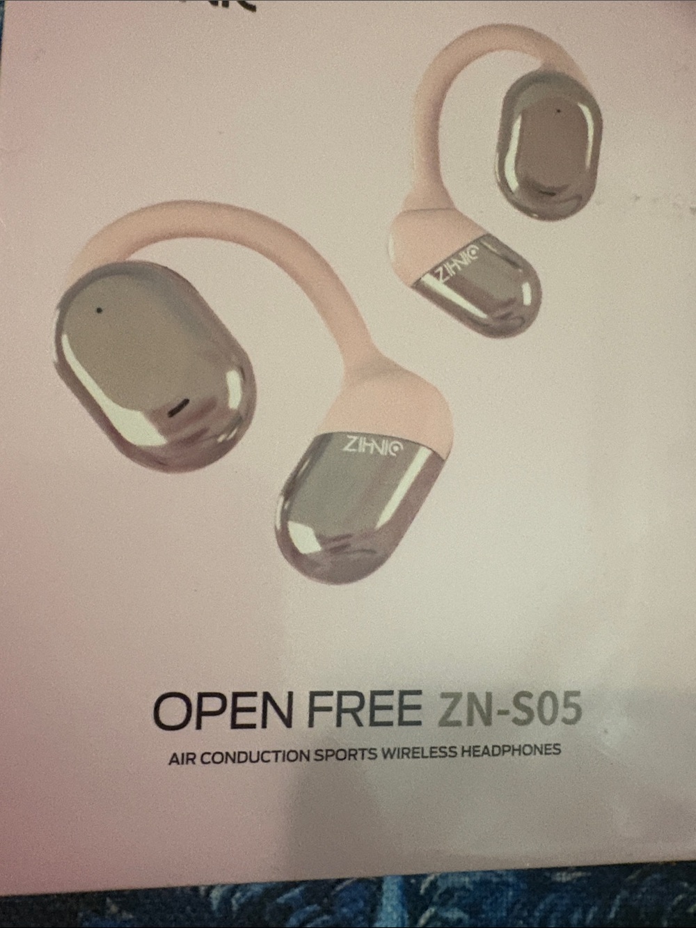 OPEN FREE ZN-S05 Pink Air Conduction Sports Wireless Earbuds